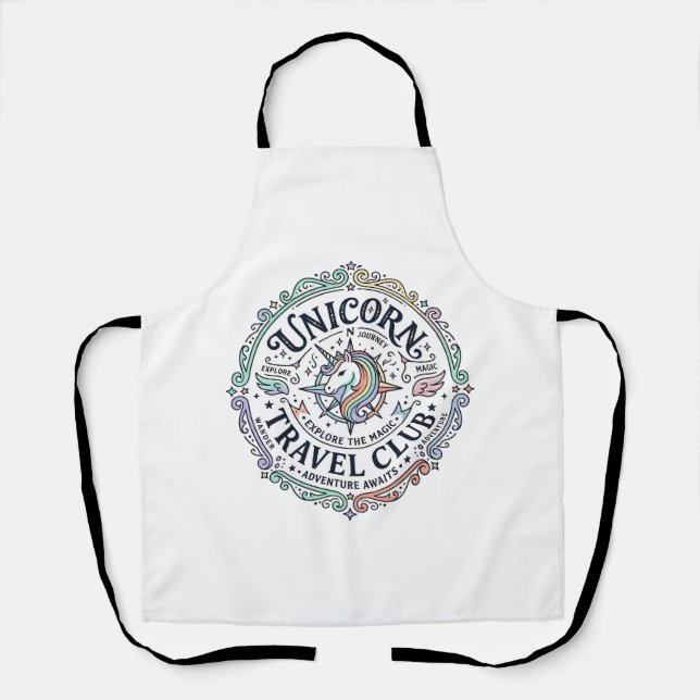 Einhorn-Reiseklub Original Zazzle Design_1 Schürze (Vorderseite)