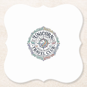 Einhorn-Reiseklub Original Zazzle Design_1 Untersetzer