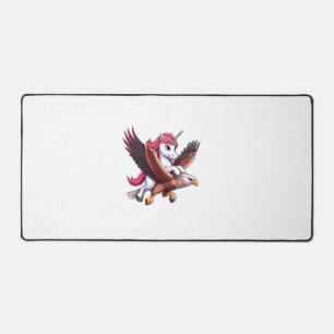 Einhorn Reitender Rotschwanzbussard Jungen Mädchen Schreibtischunterlage