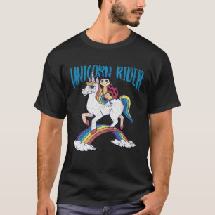 Einhorn-Reiterin Marienkäfer auf einer Einhorn-Zau T-Shirt