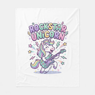 Einhorn Rockstar Einhorn Charmante Bekleidung Graf Fleecedecke