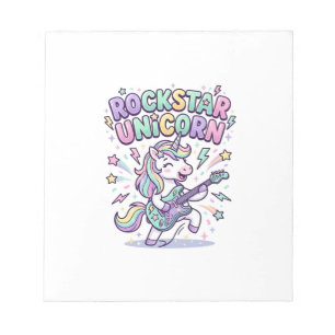 Einhorn Rockstar Einhorn Charmante Bekleidung Graf Notizblock