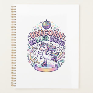 Einhorn-Roller-Disco-Grafikdesign-T-Shirt-Design Planer
