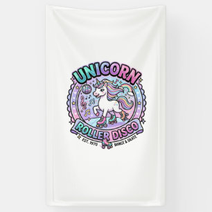 Einhorn Roller Disco POD Fertige Marketplace Grafi Banner