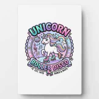 Einhorn Roller Disco POD Fertige Marktplatz-Grafik Fotoplatte