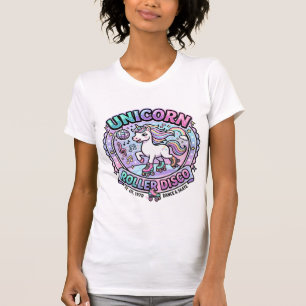 Einhorn Roller Disco POD Fertige Marktplatz-Grafik T-Shirt