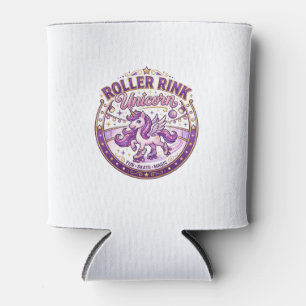 Einhorn-Roller-Rink Einhorn POD Fertig Merch Desig Dosenkühler