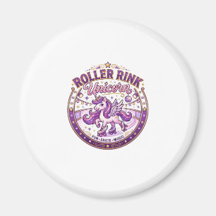 Einhorn-Roller-Rink Einhorn POD Fertig Merch Desig Magnet