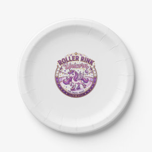 Einhorn-Roller-Rink Einhorn POD Fertig Merch Desig Pappteller