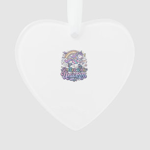 Einhorn-Roller-Rink-Einhorn Premium-Vector-Aufkleb Ornament