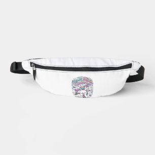 Einhorn-Rollschuhe Einhorn-Retro-Stil Grafik  Bauchtasche
