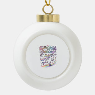 Einhorn-Rollschuhe Einhorn-verspielter Aufkleber u Keramik Kugel-Ornament