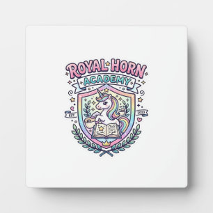 Einhorn Royal Horn Akademie Fettgedruckte Typograf Fotoplatte