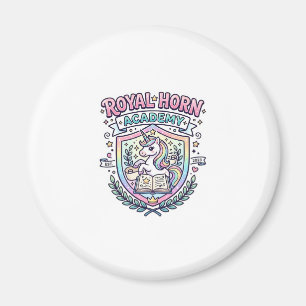 Einhorn Royal Horn Akademie Fettgedruckte Typograf Magnet