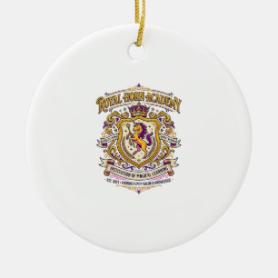 Einhorn Royal Horn Akademie Stylishes Zazzle Desig Keramik Ornament