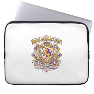 Einhorn-Royal-Horn-Akademie Stylishes Zazzle-Desig Laptopschutzhülle
