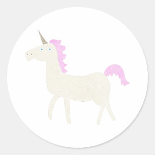 Einhorn Runder Aufkleber