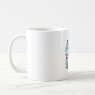 Einhorn Salty Mane Sunny Soul Retro-Stil T-Shirt Kaffeetasse