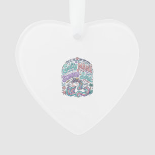 Einhorn Salty Mane Sunny Soul Retro-Stil T-Shirt  Ornament