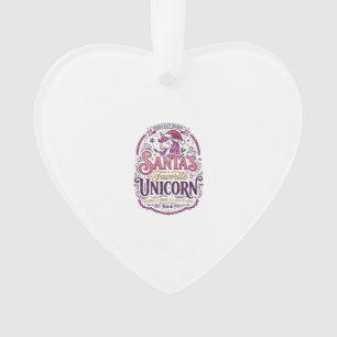 Einhorn-Santa-Einheits-Einhorn Ornament