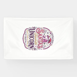 Einhorn-Santa-Lieblings-Einhorn Banner