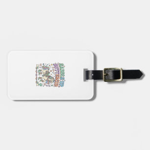Einhorn Sattel hoch Buttercup Kawaii Typografie De Gepäckanhänger