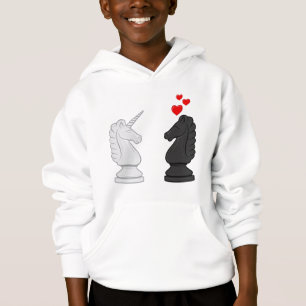 Einhorn-Schach-Ritter Hoodie