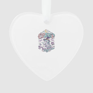 Einhorn Schleichen Es Magisches Retro-Stil T-Shirt Ornament