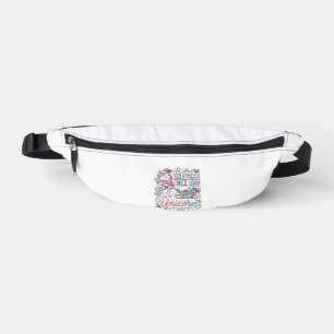 Einhorn Schlitten Ganz-Tags-Einhorn Süßer Aufklebe Bauchtasche