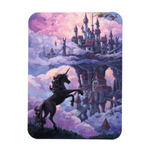 Einhorn-Schloss Magnet