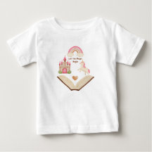 Einhorn-Schloss-Regenbogen-Mädchen-Shirt | Märchen