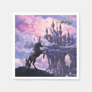 Einhorn-Schloss Serviette