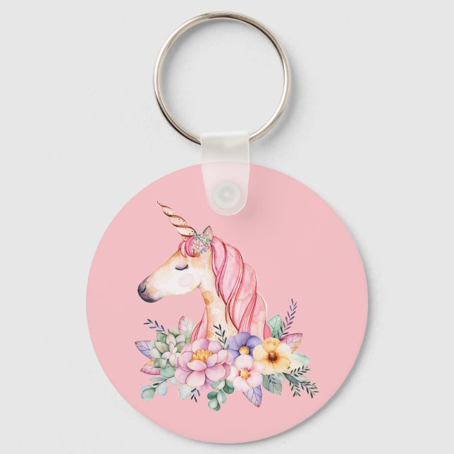 Einhorn Schlüsselanhänger (Vorderseite)