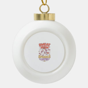 Einhorn Schweiß Jetzt Glänzen Später Druckfertig Z Keramik Kugel-Ornament