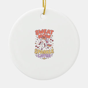 Einhorn Schweiß Jetzt Glänzen Später Druckfertig Z Keramik Ornament