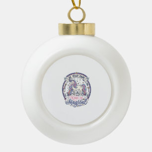 Einhorn Sei Deine Eigene Art Von Magisch Spielend Keramik Kugel-Ornament