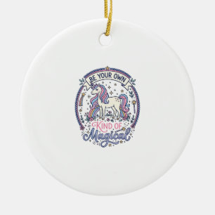 Einhorn Sei deine eigene Art von magisch Spielzeug Keramik Ornament