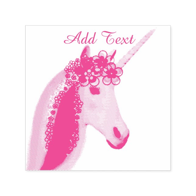 Einhorn-Selbstfarbende Briefmarke Permastempel (Design)