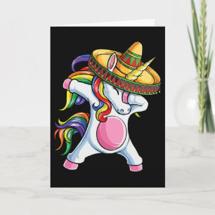 Einhorn-Shirt mit Dabbing-Geste Cinco De Mayo Kind Karte
