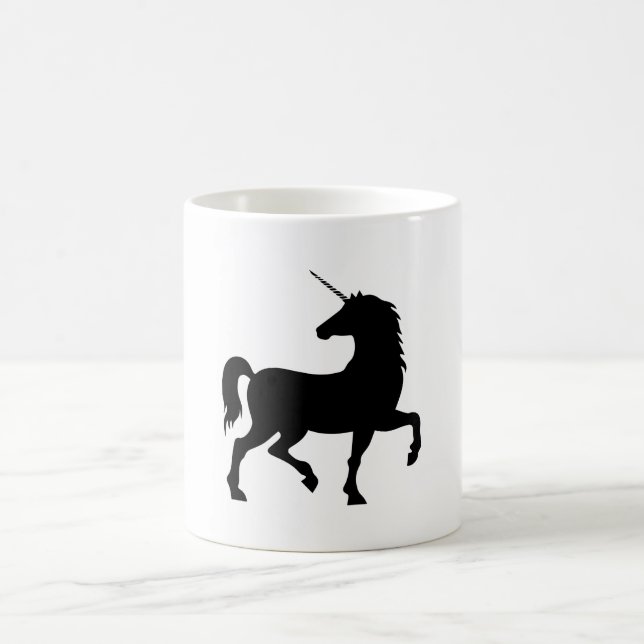 Einhorn-Silhouette Tasse (Mittel)