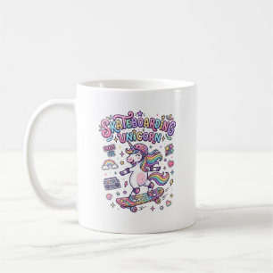 Einhorn Skateboarding Einhorn Fettgedruckte Typogr Kaffeetasse