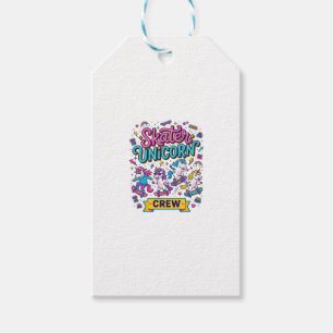 Einhorn Skater Einhorn Crew Retro-Stil Druck auf D Geschenkanhänger