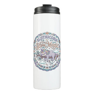 Einhorn Slothicorn Langsame Magie Whimsical T-Shir Thermosbecher
