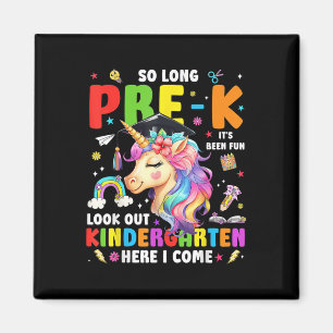 Einhorn So Long Pre K Abschluss Kindergarten Hier Magnet
