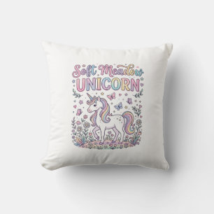 Einhorn Soft Wiese Einhorn Niedliches Vektor Desig Kissen