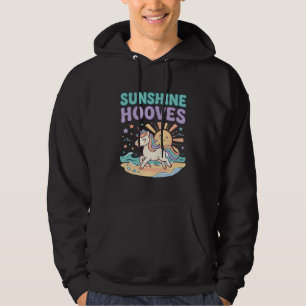 Einhorn-Sonnenschein-Hufe-Trend-Grafik-T-Shirt-Des Hoodie