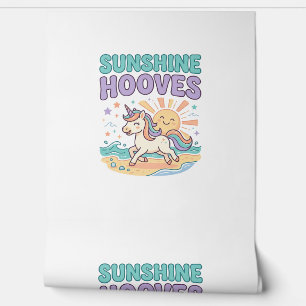 Einhorn-Sonnenschein-Hufe-Trend-Grafik-T-Shirt-Des Tapete