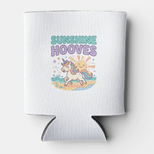 Einhorn-Sonnenschein-Hufe-Trendy-Grafik-T-Shirt-De Dosenkühler