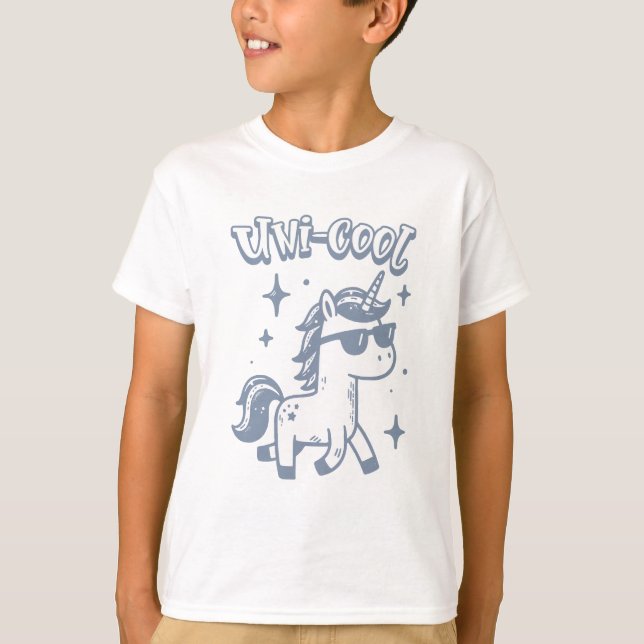 Einhorn Spaß Kunst T-Shirt (Vorderseite)