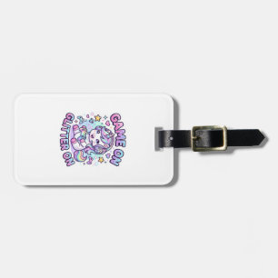 Einhorn Spiel An Glitter An Grafikdesign Merch De Gepäckanhänger